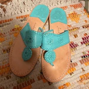 Turquoise Jack Roger Sandals